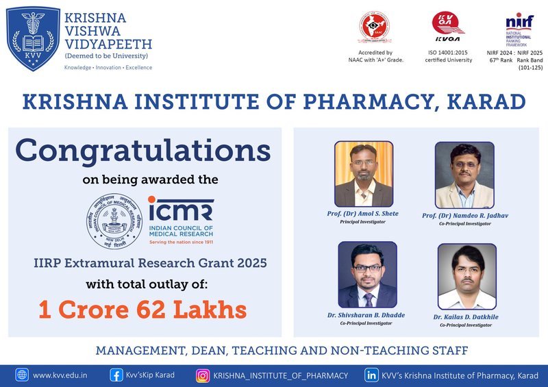 Dr. N.R. Jadhav, Dr. A.S. Shete, Dr. S.B. Dhadde