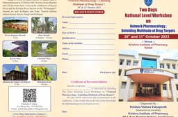 KVV's,Krishna Institute of Pharmacy organised A National Level Workshop on Network Pharmacology: Unfolding Multitude of Drug Targets