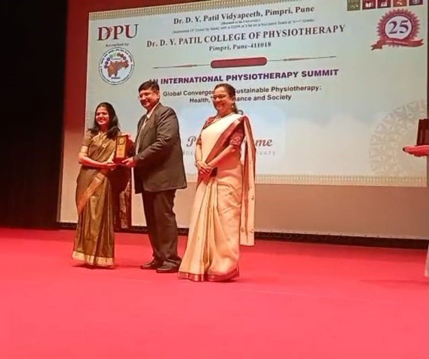 award receiving photo
